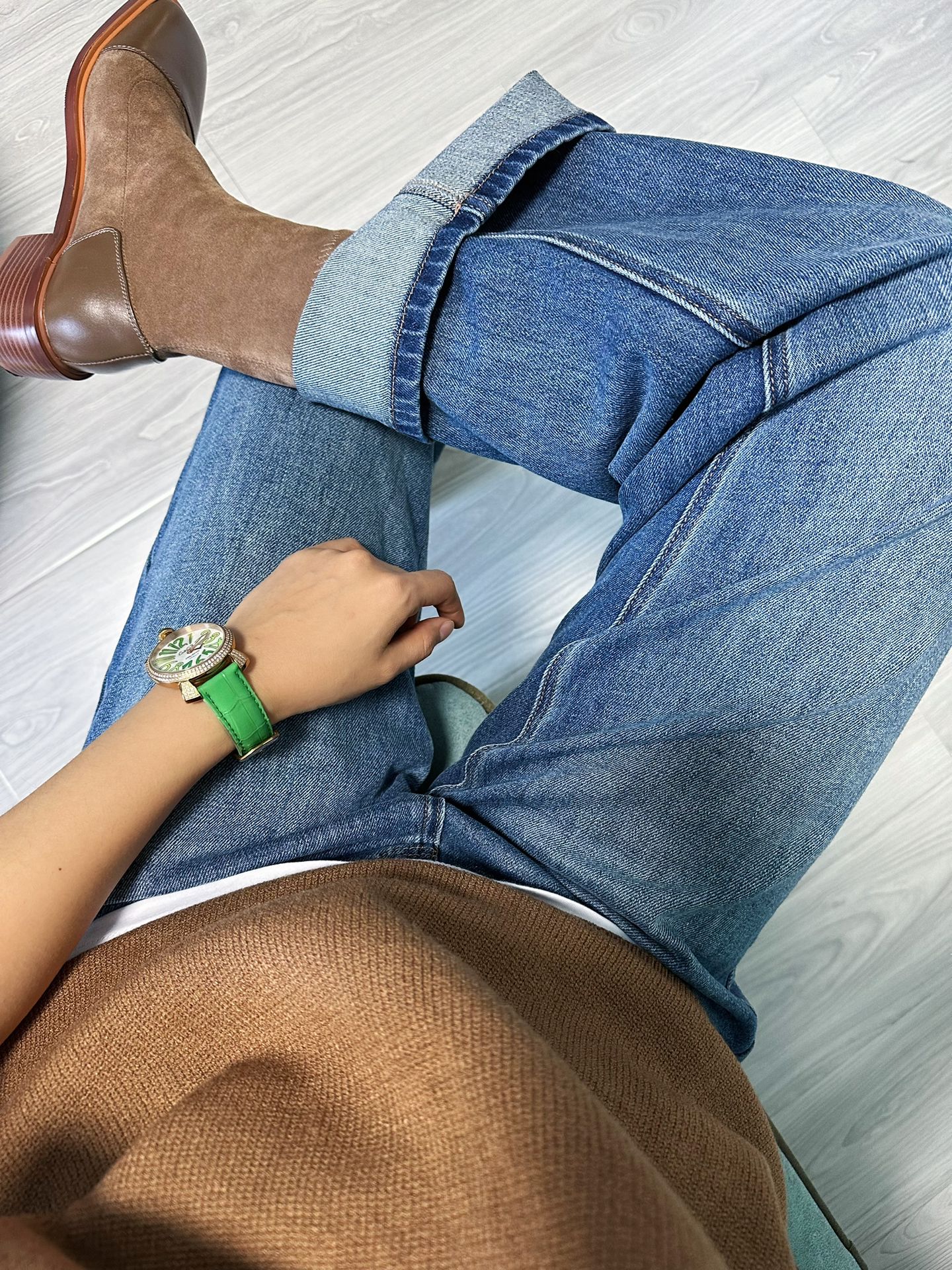 牛仔面料 洗水 波塞冬蓝  - VALI鞋履AI设计主图