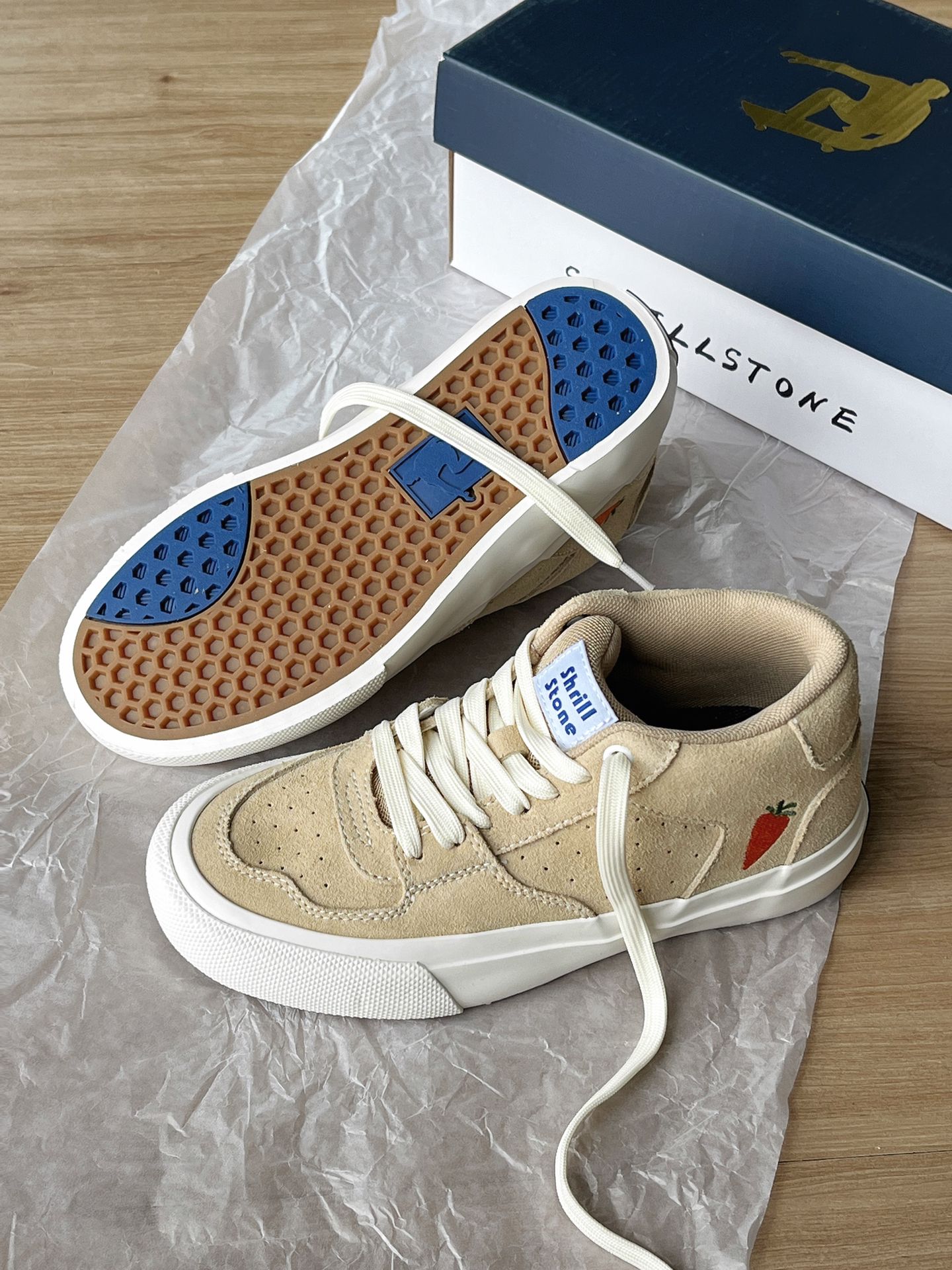 平底 圆头 中帮 系带 深口鞋  - VALI鞋履AI设计主图