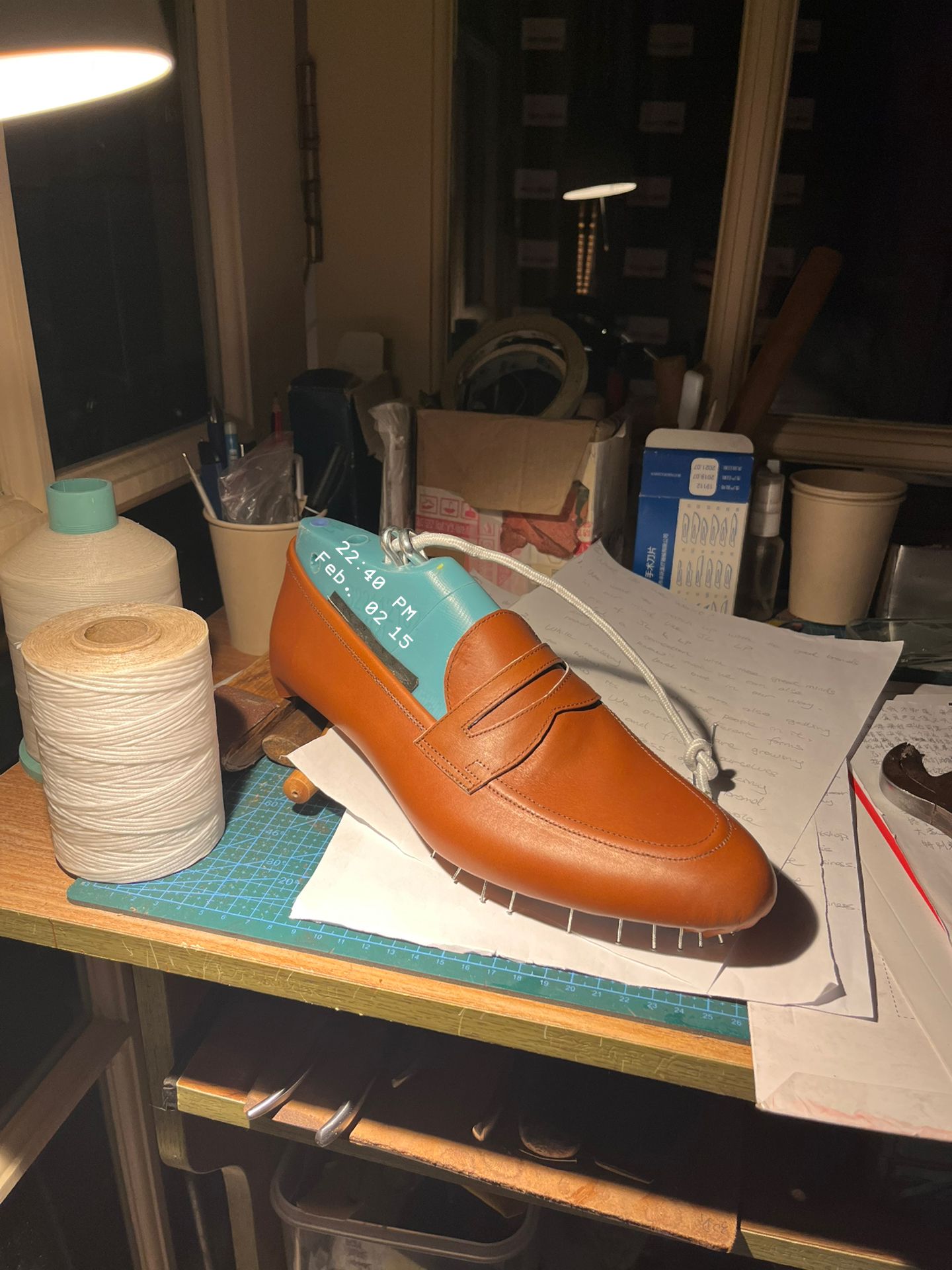 平底 圆头 低帮 一脚蹬 深口鞋 皮革  - VALI鞋履AI设计主图