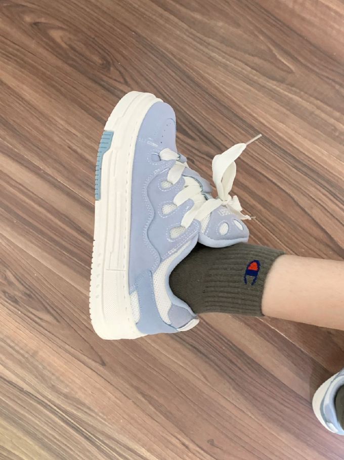 平底 圆头 低帮 系带 深口鞋 皮革 