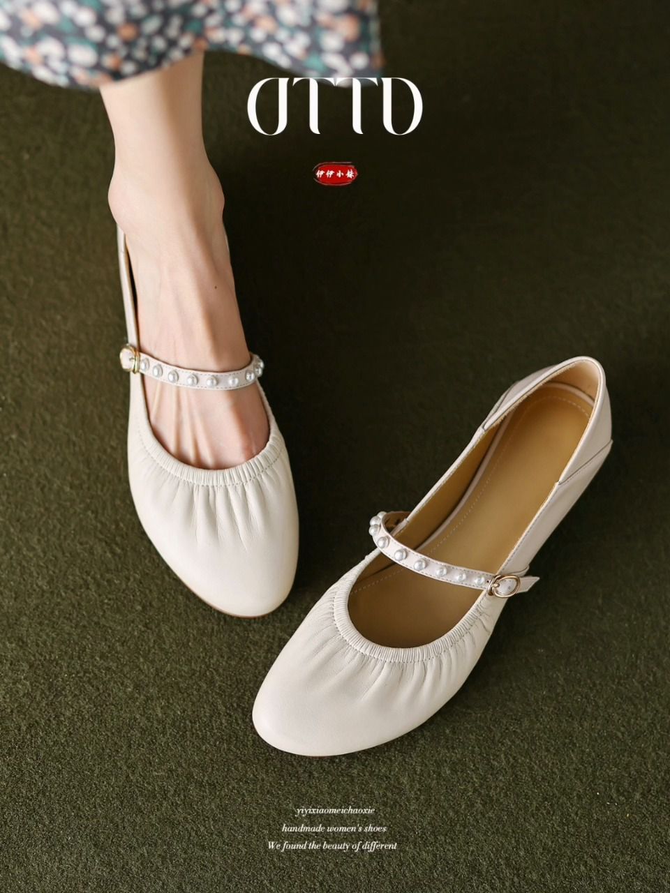 方头 低帮 袢扣 中口鞋 皮革  - VALI鞋履AI设计主图