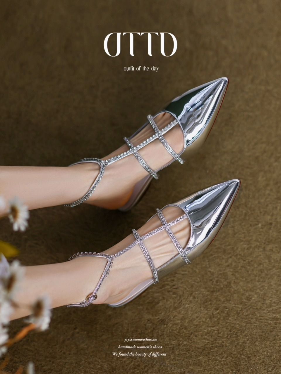 高跟 尖头 低帮 浅口鞋 皮革  - VALI鞋履AI设计主图