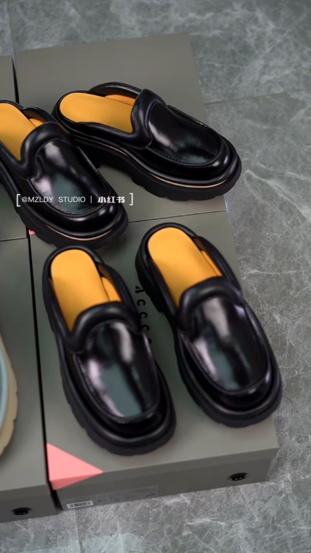 圆头 一脚蹬 深口鞋 皮革  - VALI鞋履AI设计主图