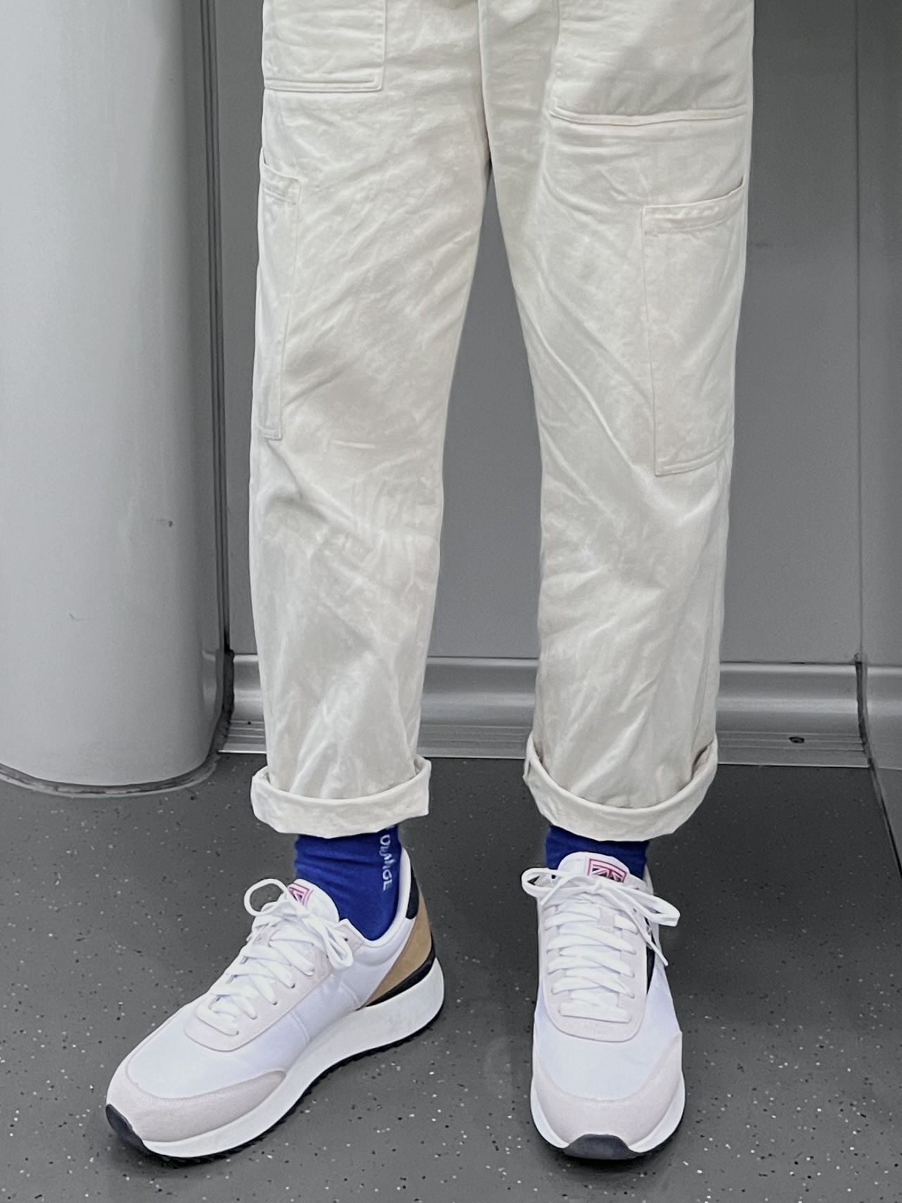 棉麻 月光灰色 银色  - VALI鞋履AI设计主图