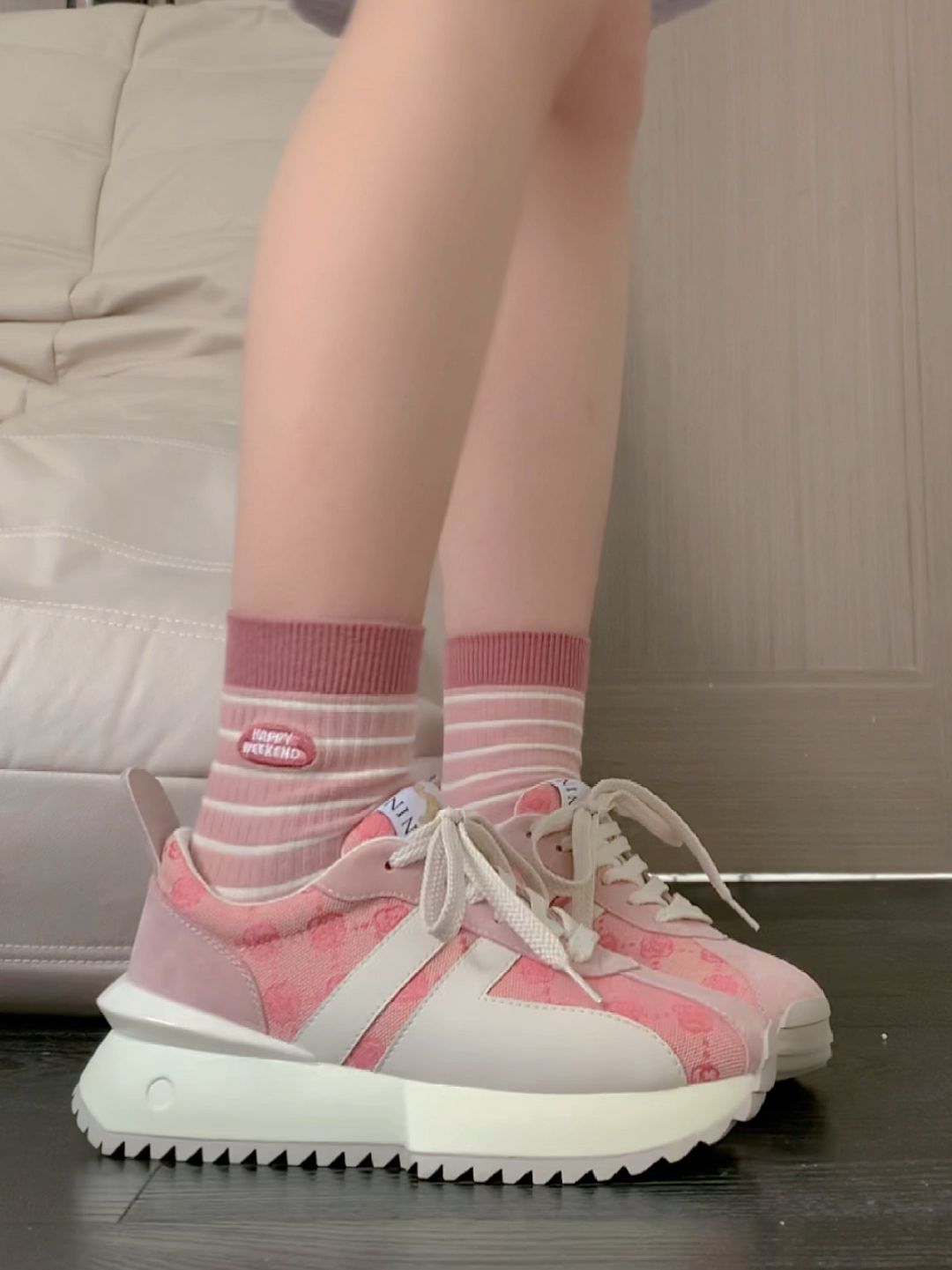 厚底 圆头 低帮 系带 深口鞋  - VALI鞋履AI设计主图