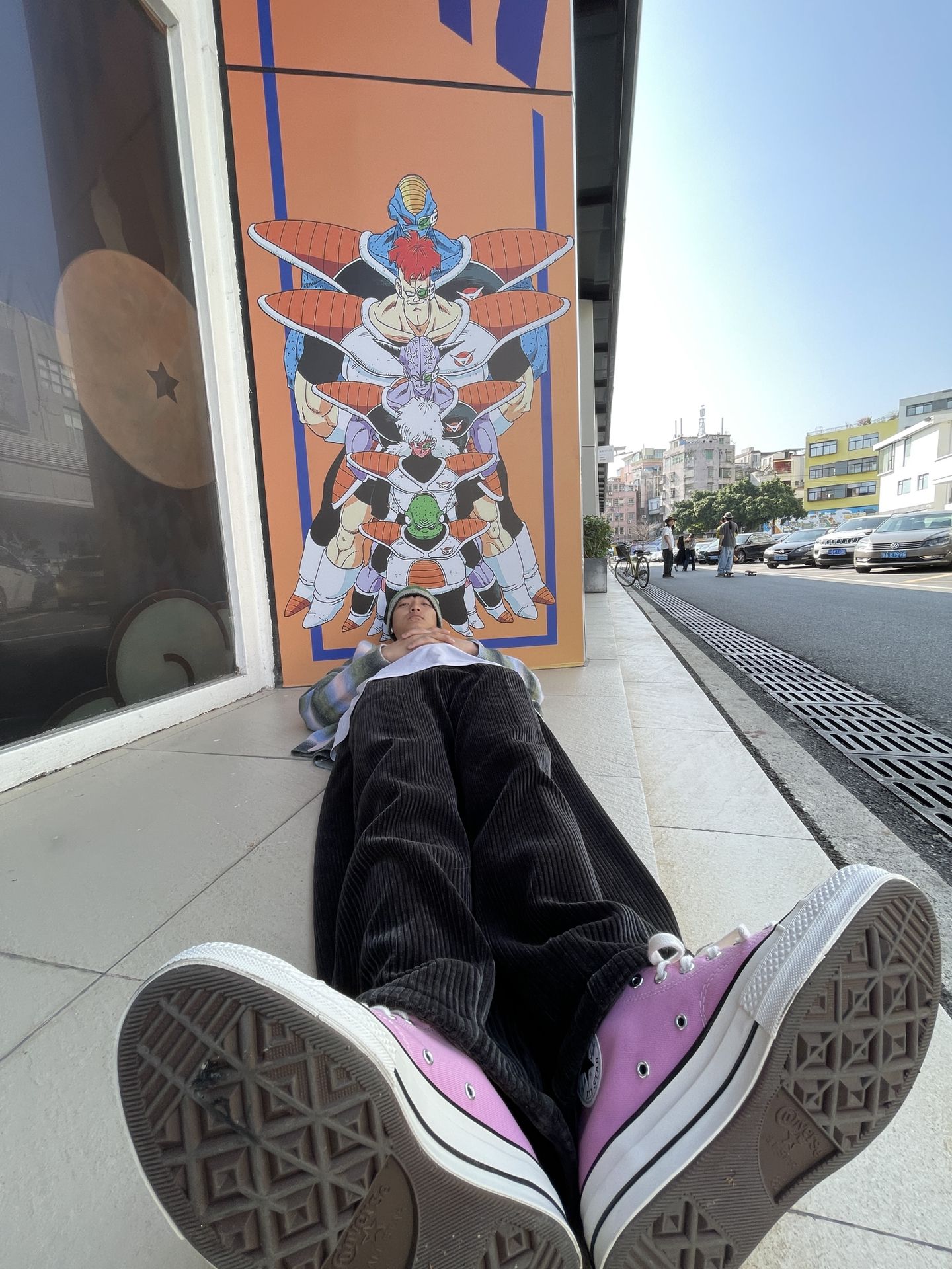 灯芯绒 蓝黑色 基础扣饰  - VALI鞋履AI设计主图