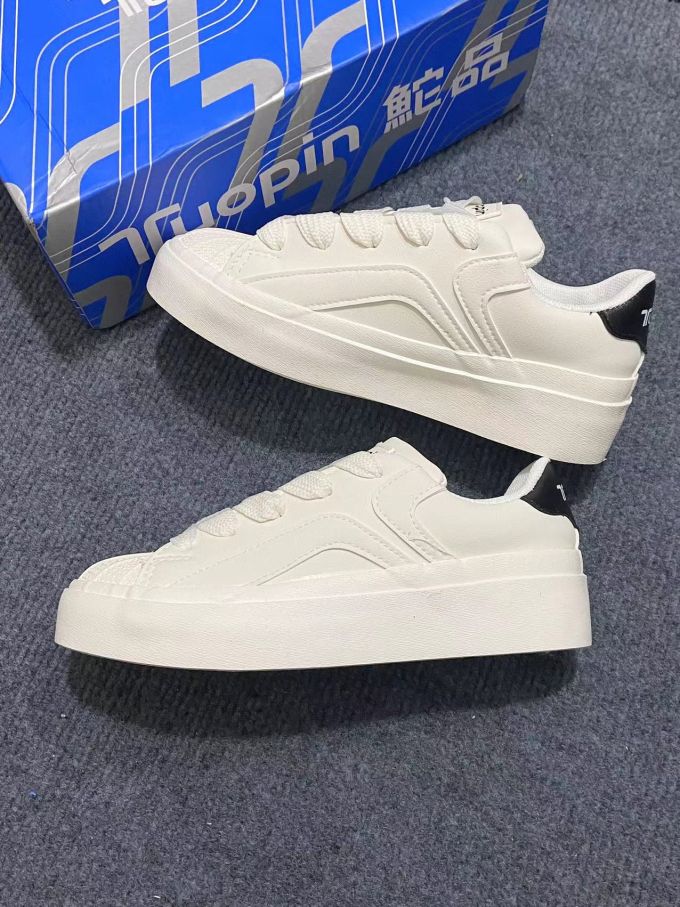 厚底 圆头 低帮 系带 深口鞋 皮革 