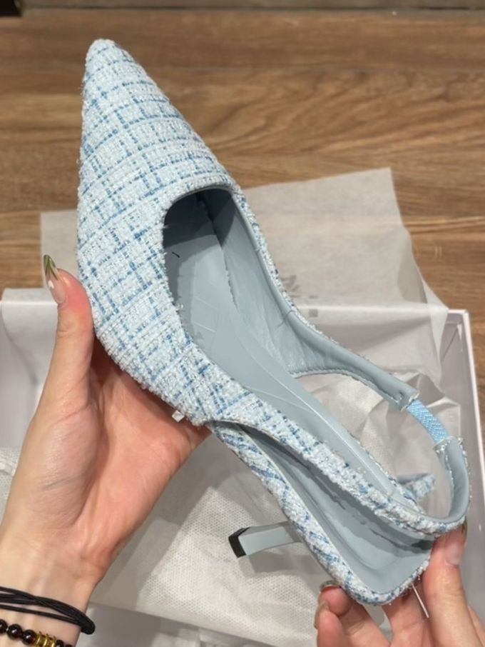 粗跟 低跟 尖头 低帮 一脚蹬 浅口鞋 