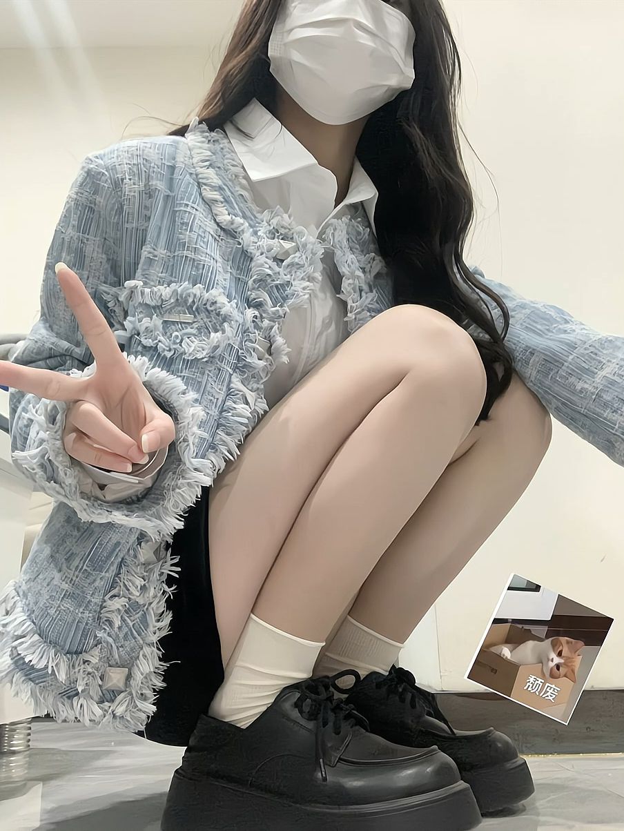 荷叶边 手工装饰 高楼色 纪念碑灰 酱黑色 性感 甜妹风 韩系休闲 甜美 休闲  - VALI鞋履AI设计主图