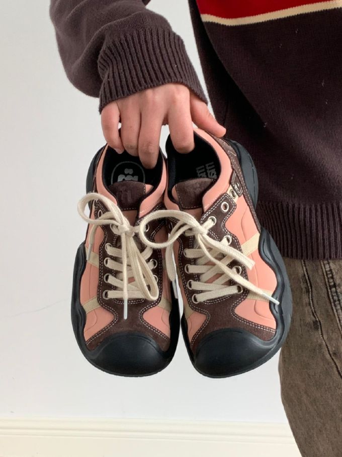 圆头 系带 深口鞋 