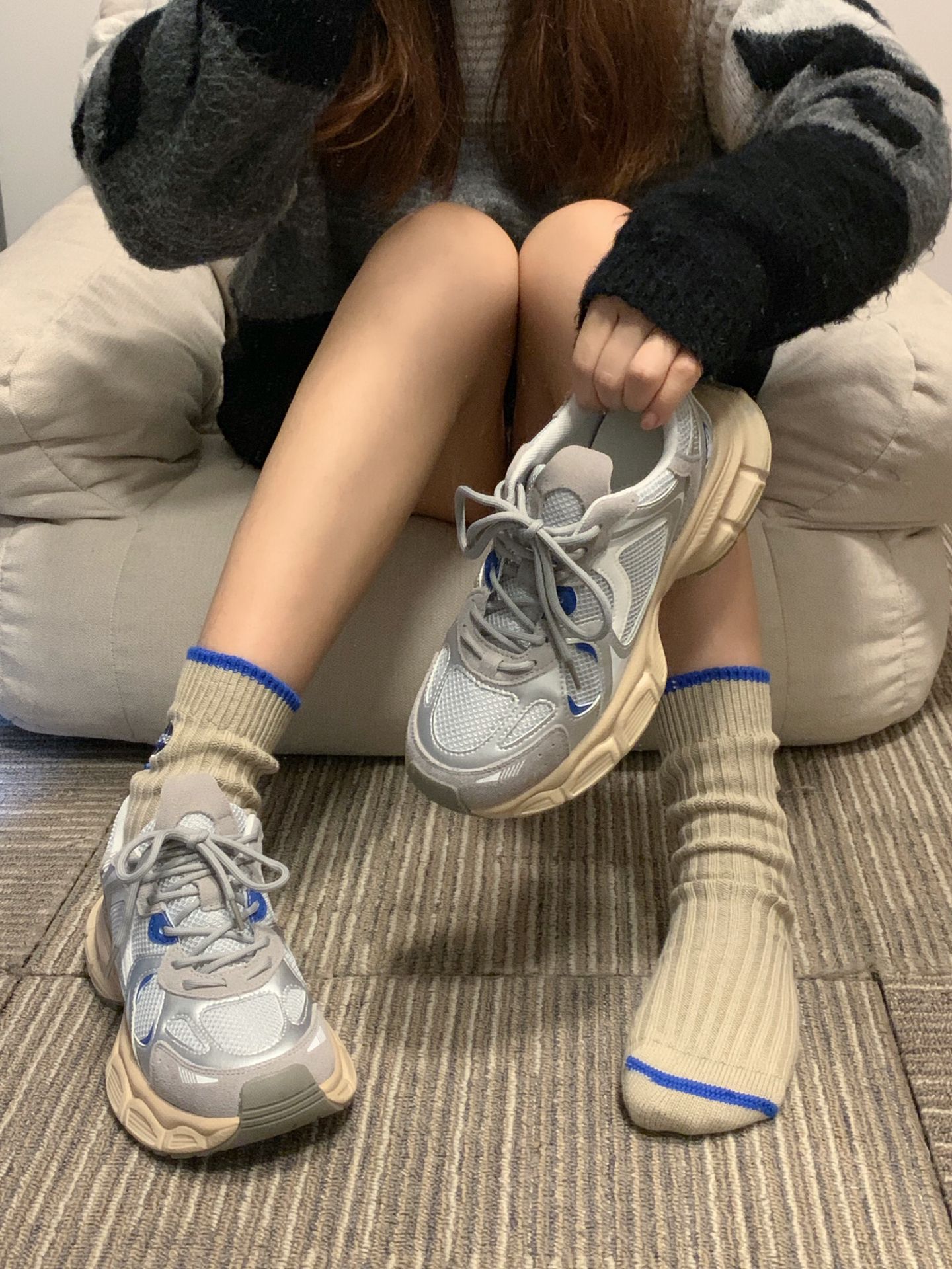 厚底 圆头 低帮 系带 深口鞋  - VALI鞋履AI设计主图