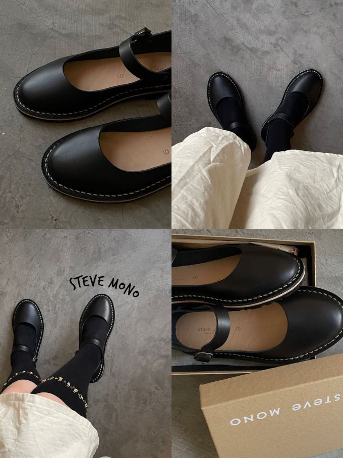 圆头 低帮 袢扣 中口鞋 皮革 