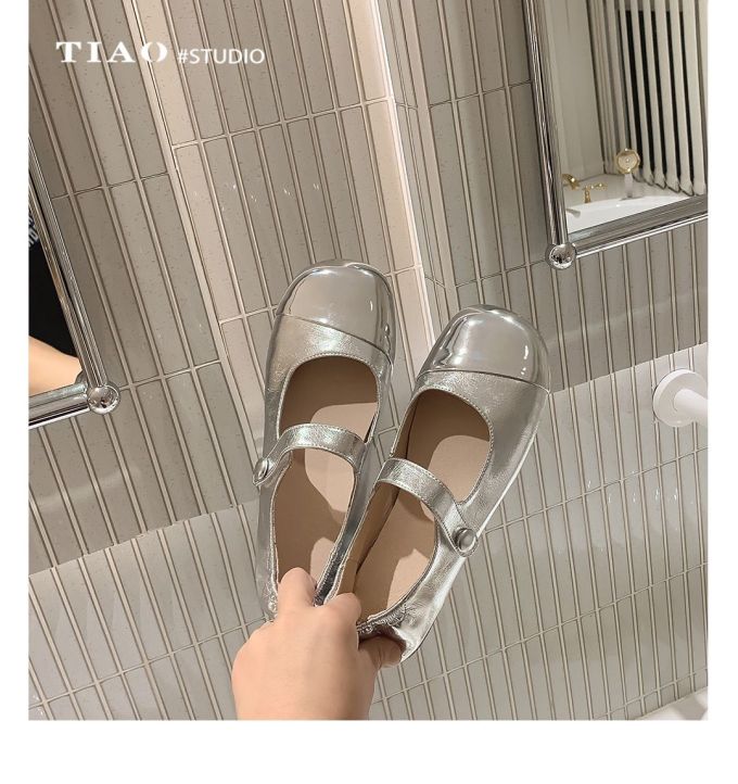 圆头 低帮 浅口鞋 皮革 