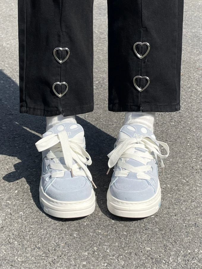 圆头 中帮 魔术贴 深口鞋 