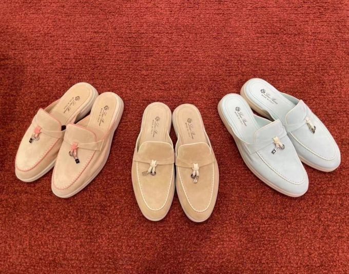 平底 圆头 一脚蹬 皮革 