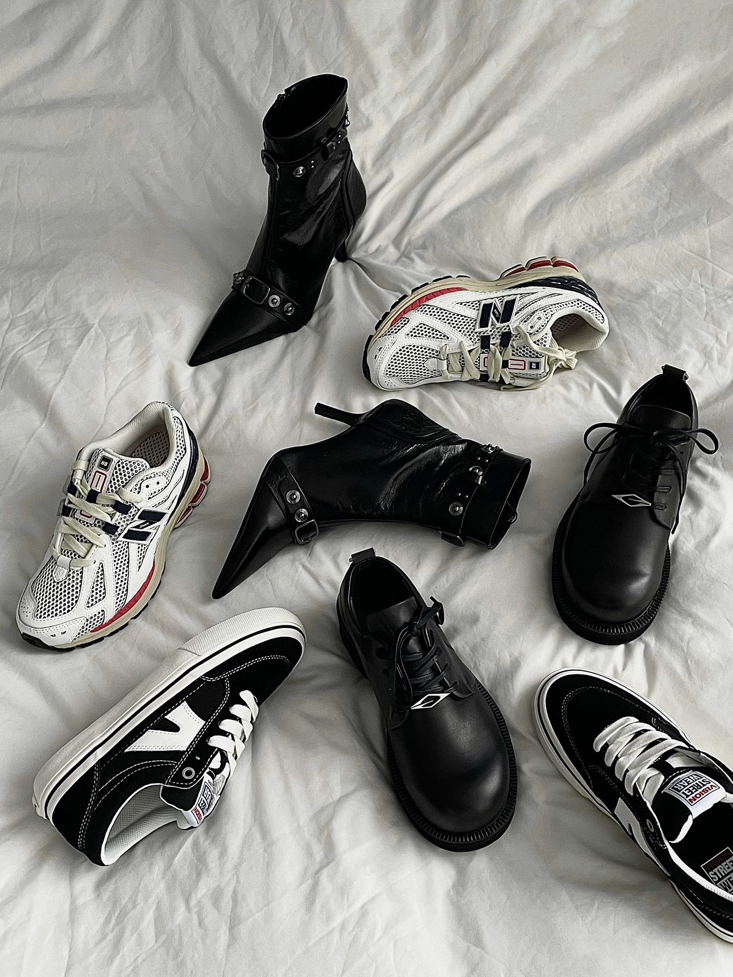 圆头 系带 深口鞋 皮革  - VALI鞋履AI设计主图