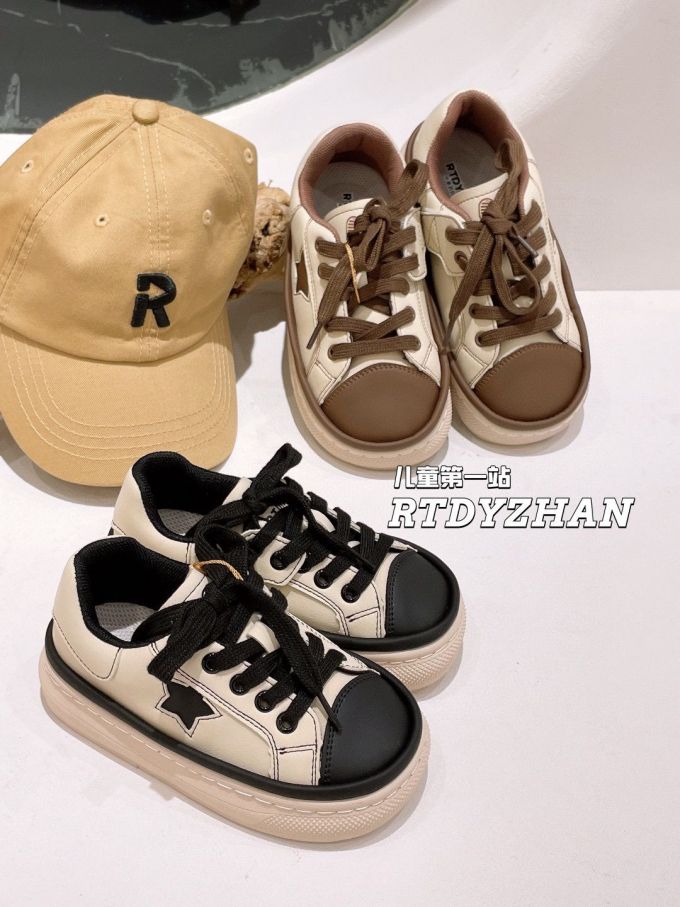 平底 圆头 低帮 系带 深口鞋 皮革 