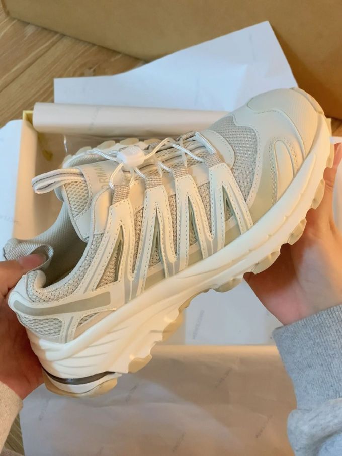 厚底 圆头 低帮 系带 深口鞋 网面 