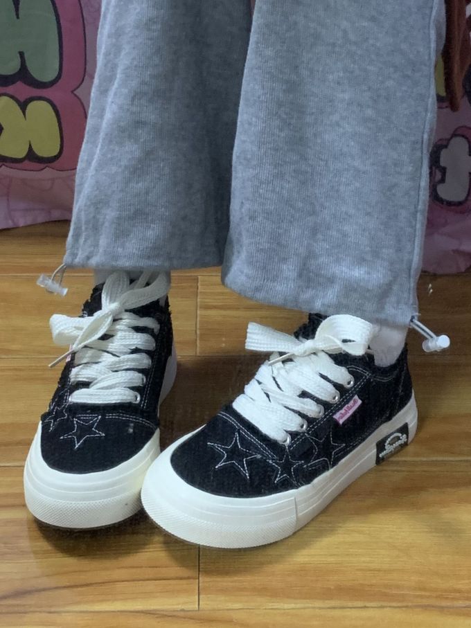 平底 圆头 低帮 系带 深口鞋 