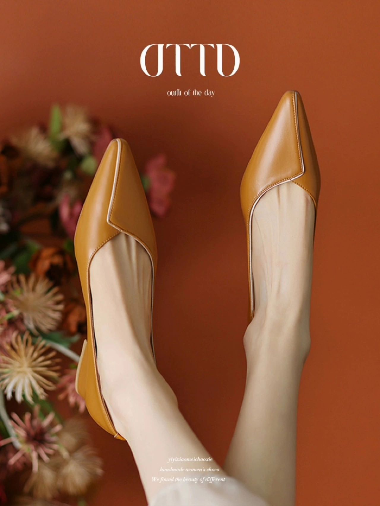 尖头 低帮 一脚蹬 浅口鞋 皮革  - VALI鞋履AI设计主图