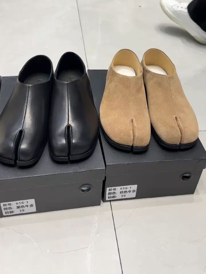 异形头-分趾 松紧带 深口鞋 皮革  - VALI鞋履AI设计主图