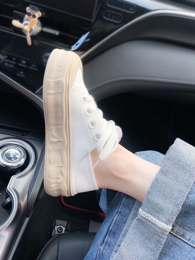 平底 圆头 低帮 系带 深口鞋 