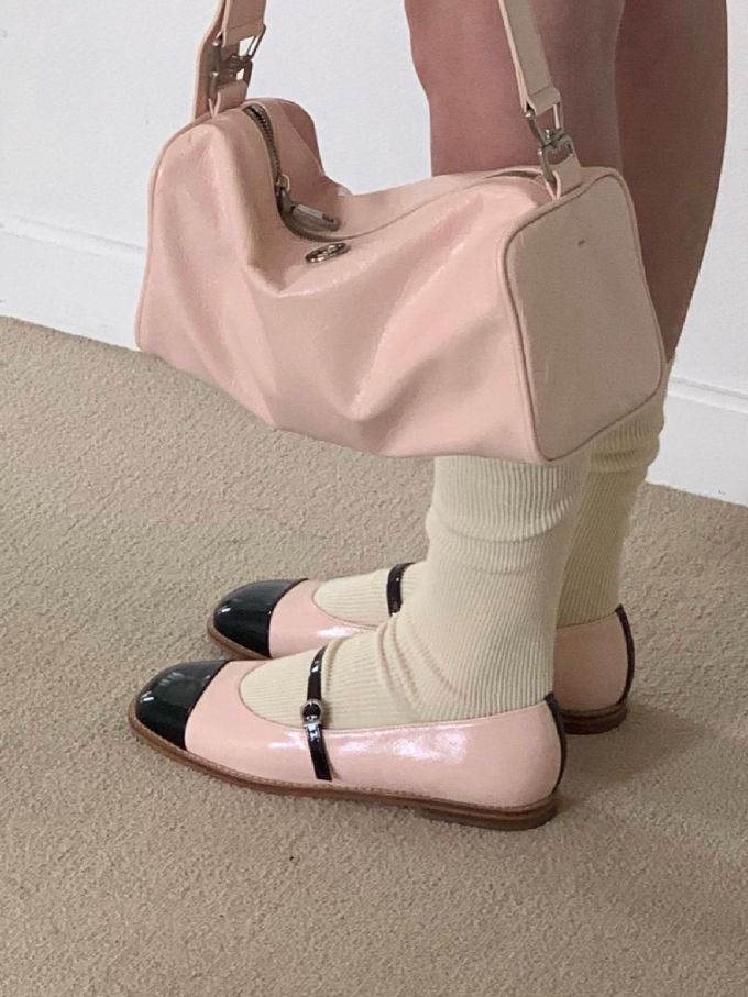 平底 圆头 低帮 袢扣 浅口鞋 皮革 