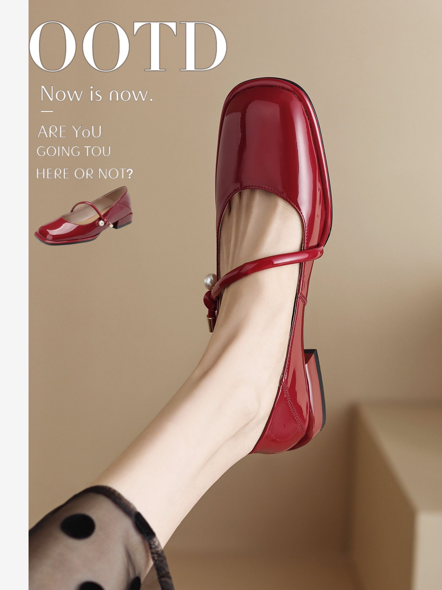 方头 低帮 袢扣 浅口鞋  - VALI鞋履AI设计主图