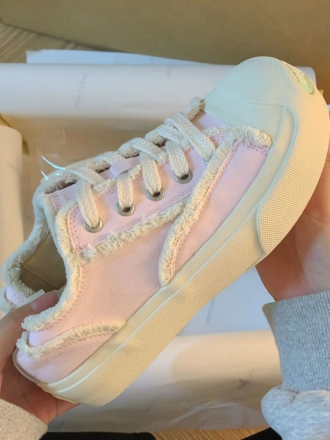 厚底 圆头 低帮 系带 深口鞋 