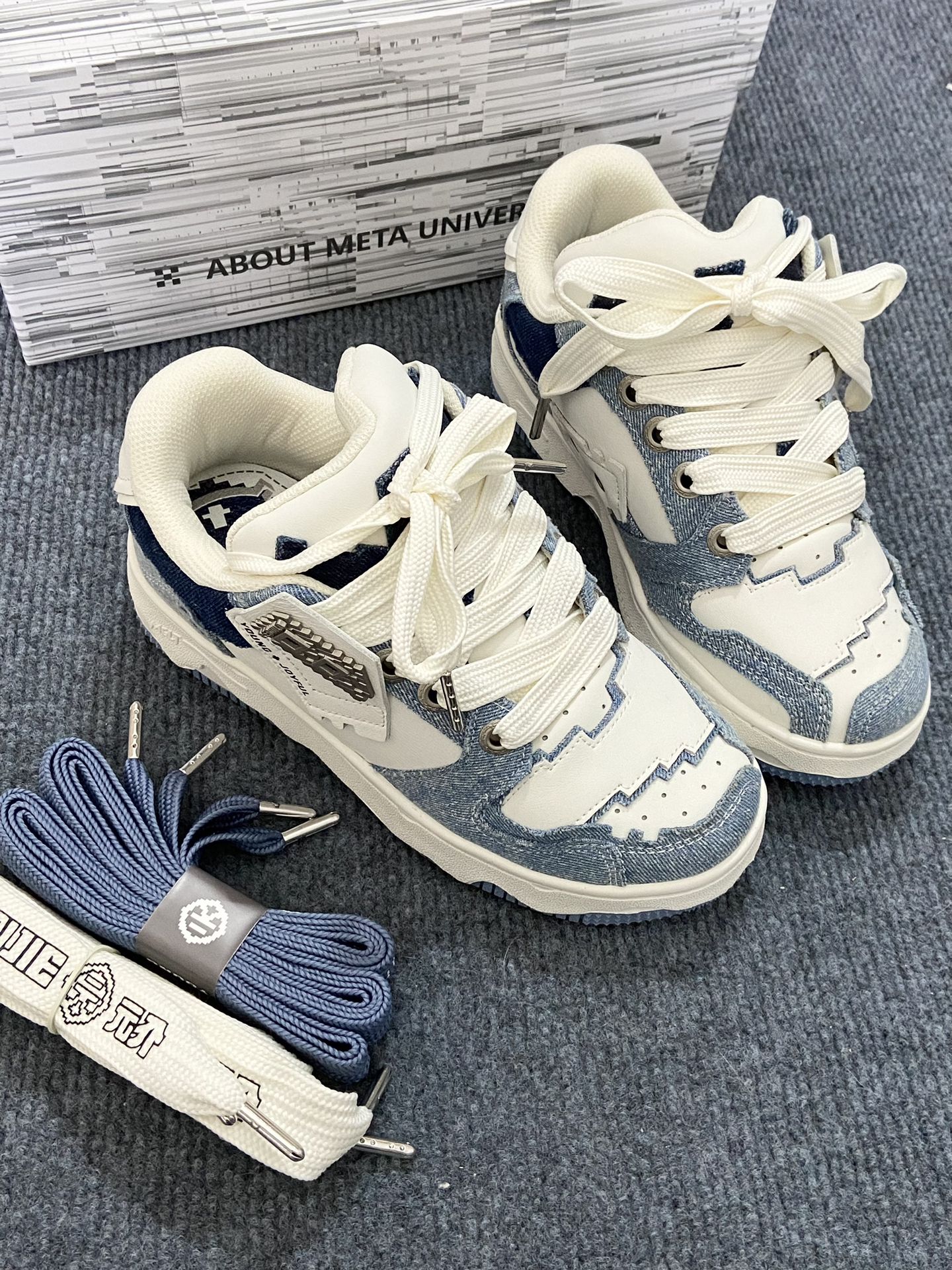 平底 圆头 低帮 系带 深口鞋 皮革  - VALI鞋履AI设计主图