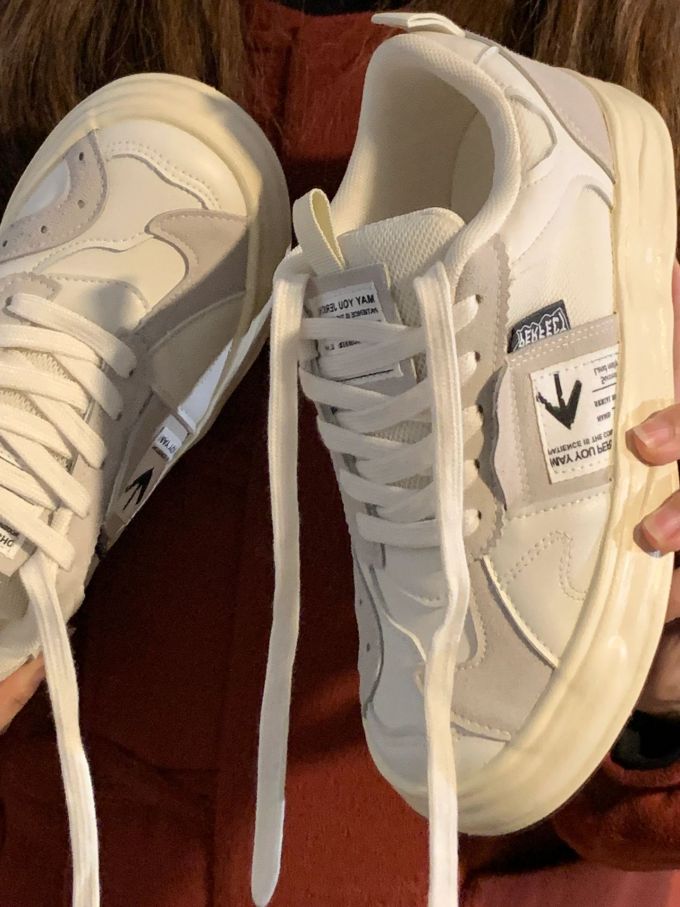 圆头 低帮 系带 深口鞋 