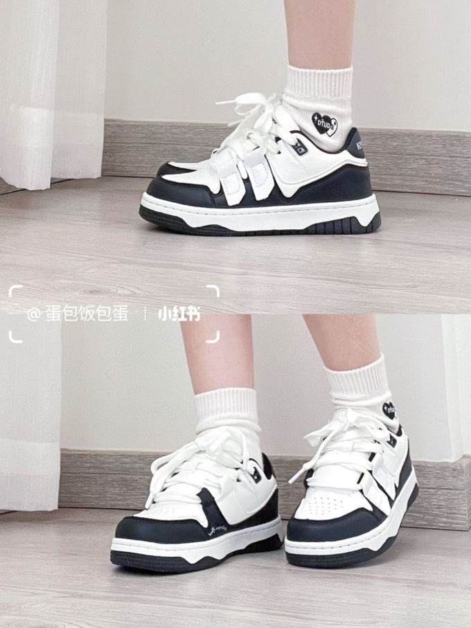 平底 圆头 低帮 系带 深口鞋 皮革 