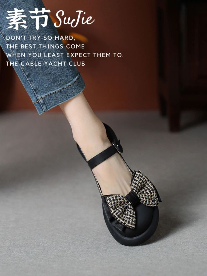 圆头 低帮 袢扣 中口鞋 