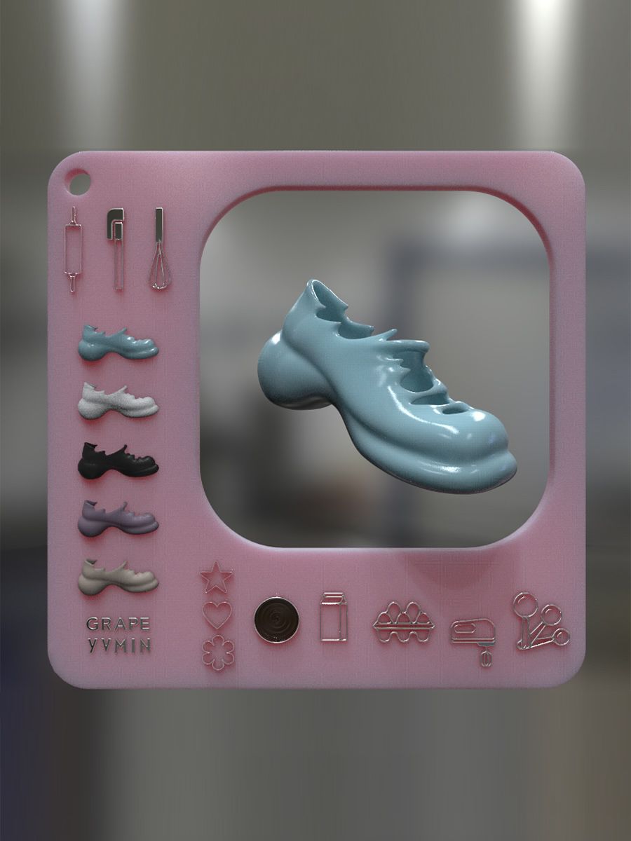 中跟 皮革  - VALI鞋履AI设计主图