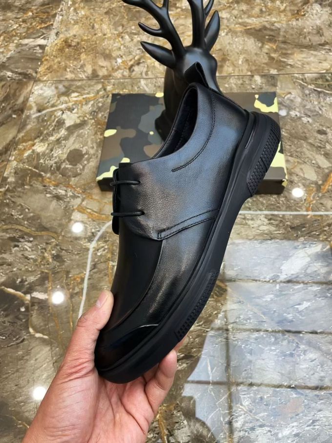 粗跟 低跟 圆头 低帮 弹力绳 深口鞋 皮革 