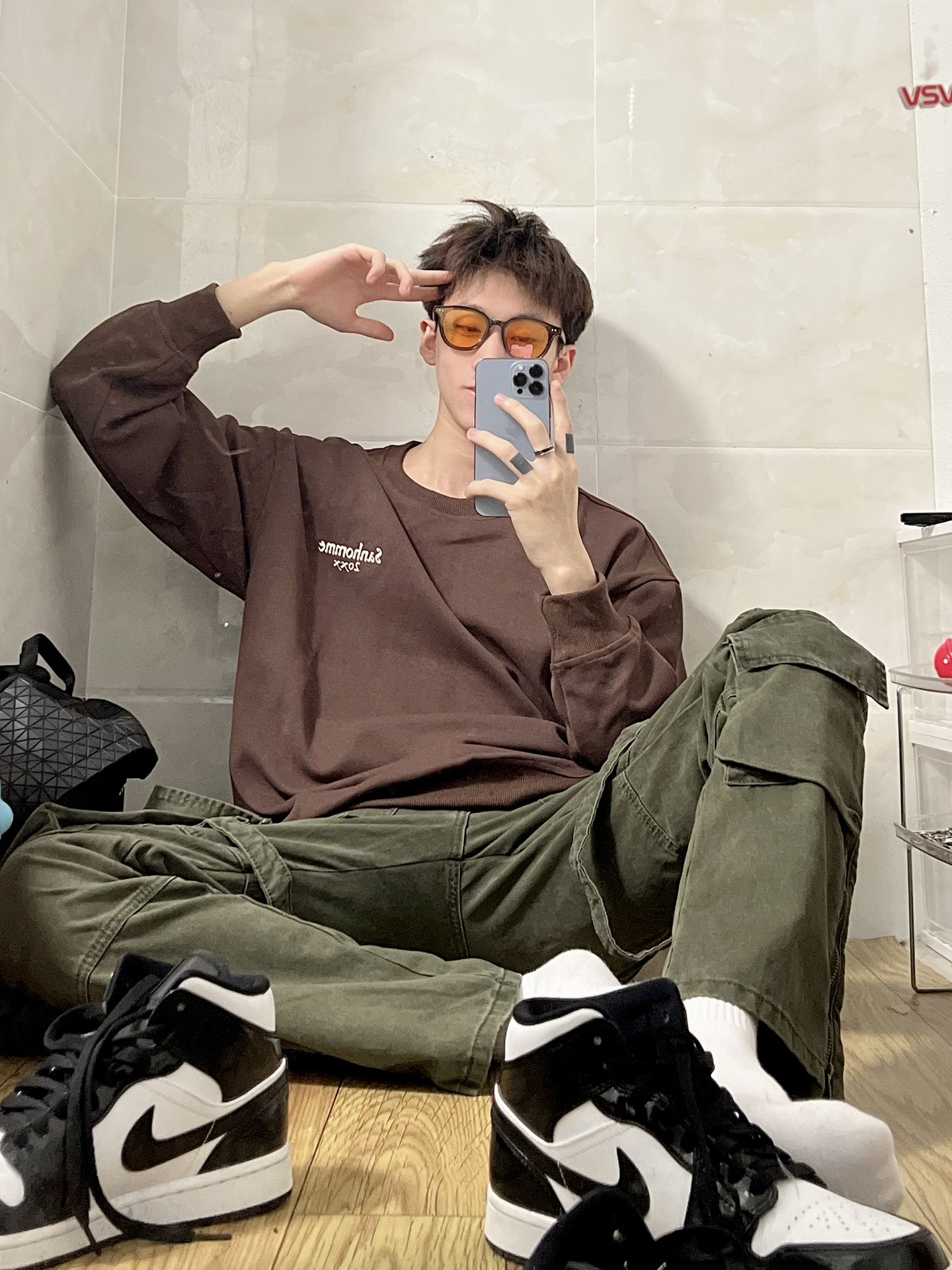 牛仔面料 榉树色 军绿色 巧克力棕色  - VALI鞋履AI设计主图