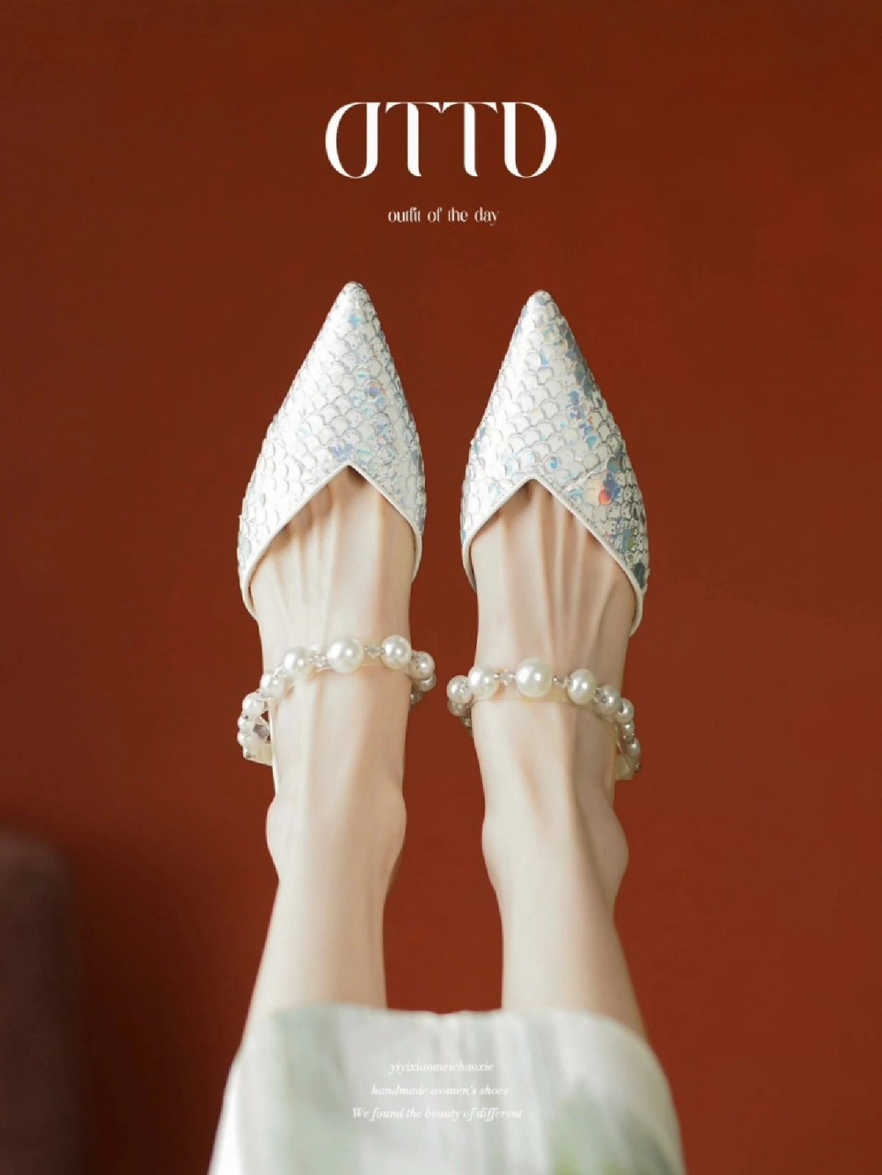 高跟 尖头 浅口鞋 蕾丝  - VALI鞋履AI设计主图