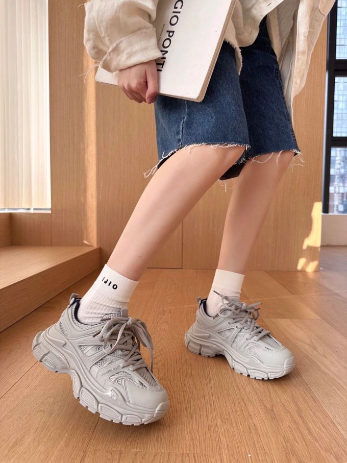 厚底 圆头 低帮 系带 深口鞋 