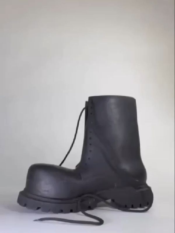 厚底 圆头 低筒 皮革  - VALI鞋履AI设计主图