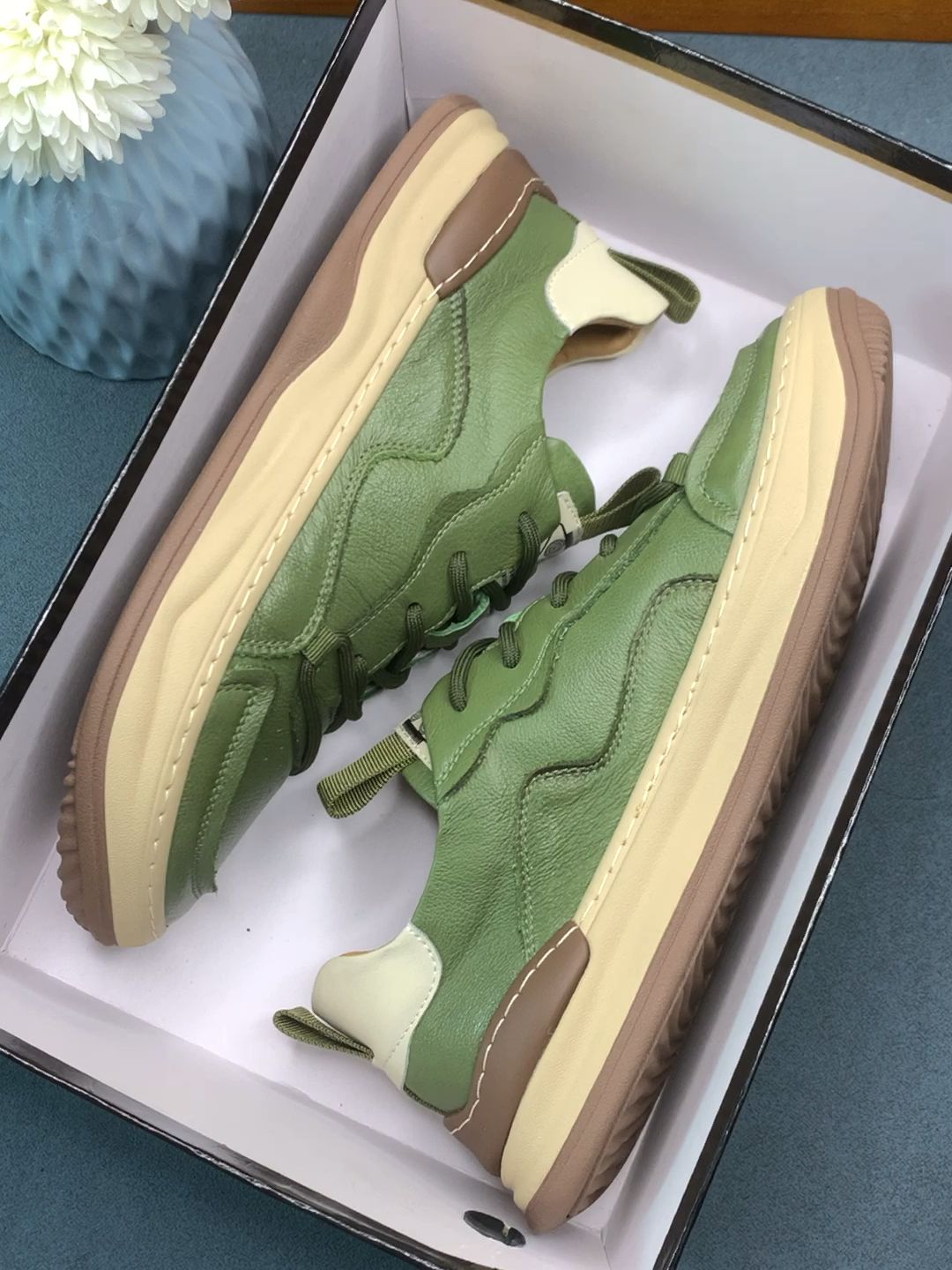 厚底 圆头 低帮 系带 深口鞋 网面  - VALI鞋履AI设计主图