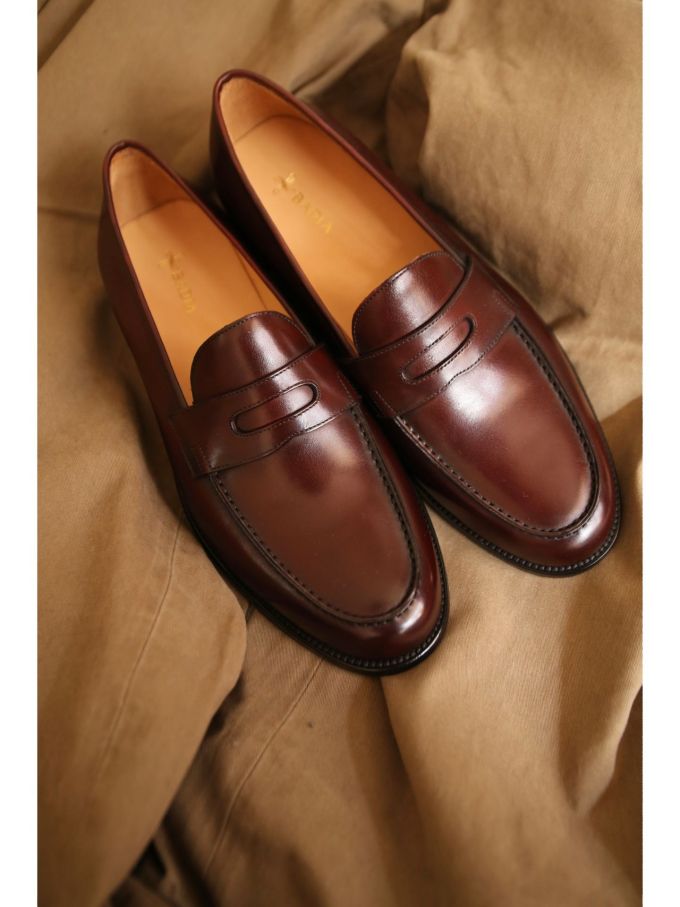 圆头 一脚蹬 深口鞋 皮革 