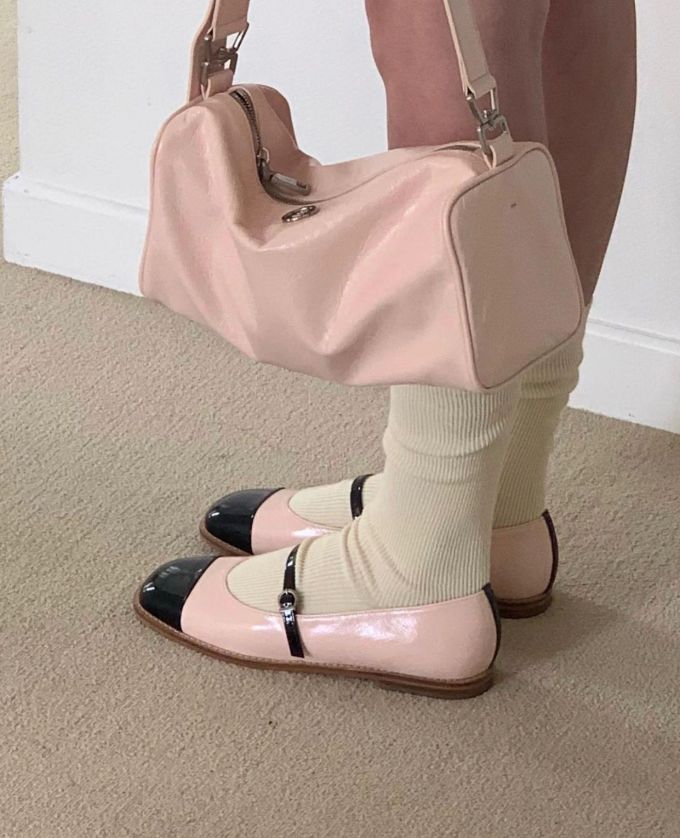 平底 圆头 低帮 袢扣 浅口鞋 皮革 