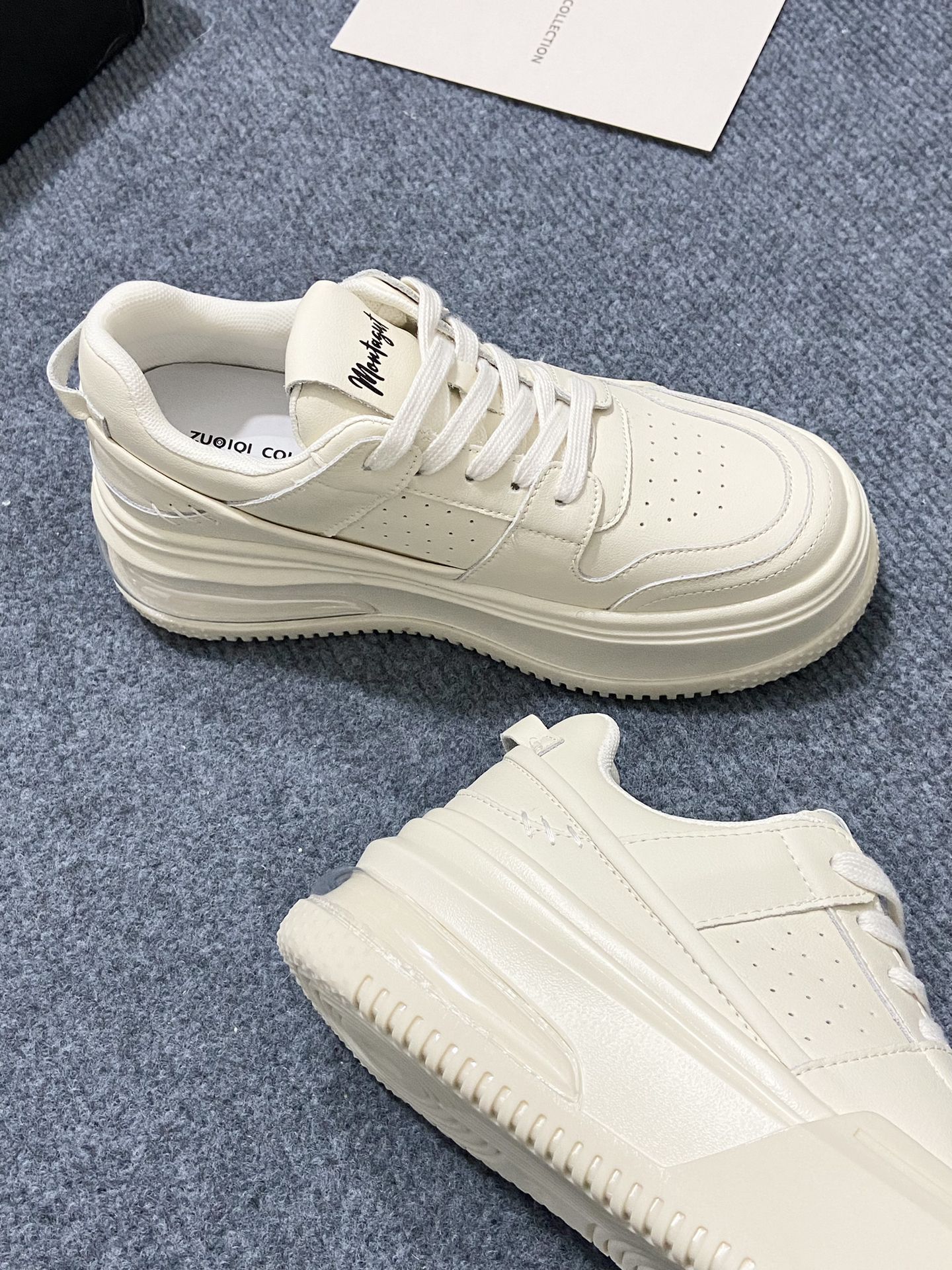 平底 圆头 低帮 松紧带 深口鞋 皮革  - VALI鞋履AI设计主图