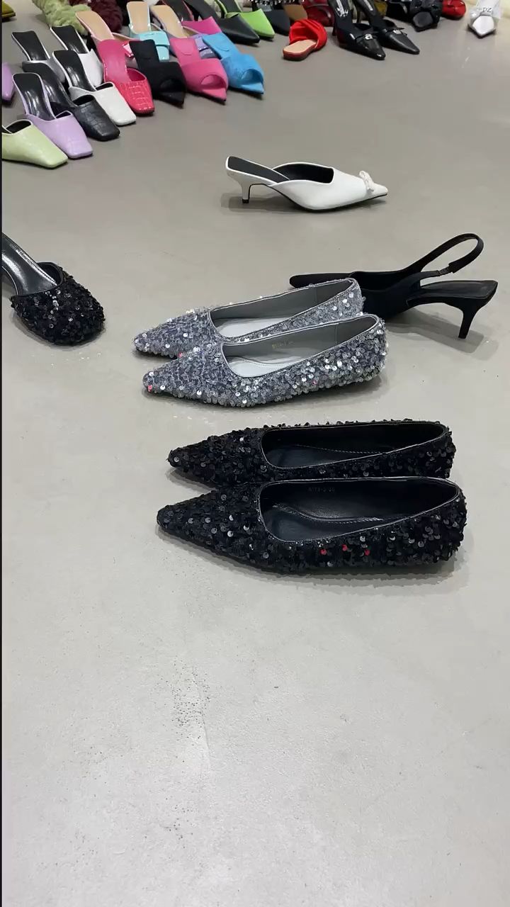 中跟 一脚蹬 皮革  - VALI鞋履AI设计主图