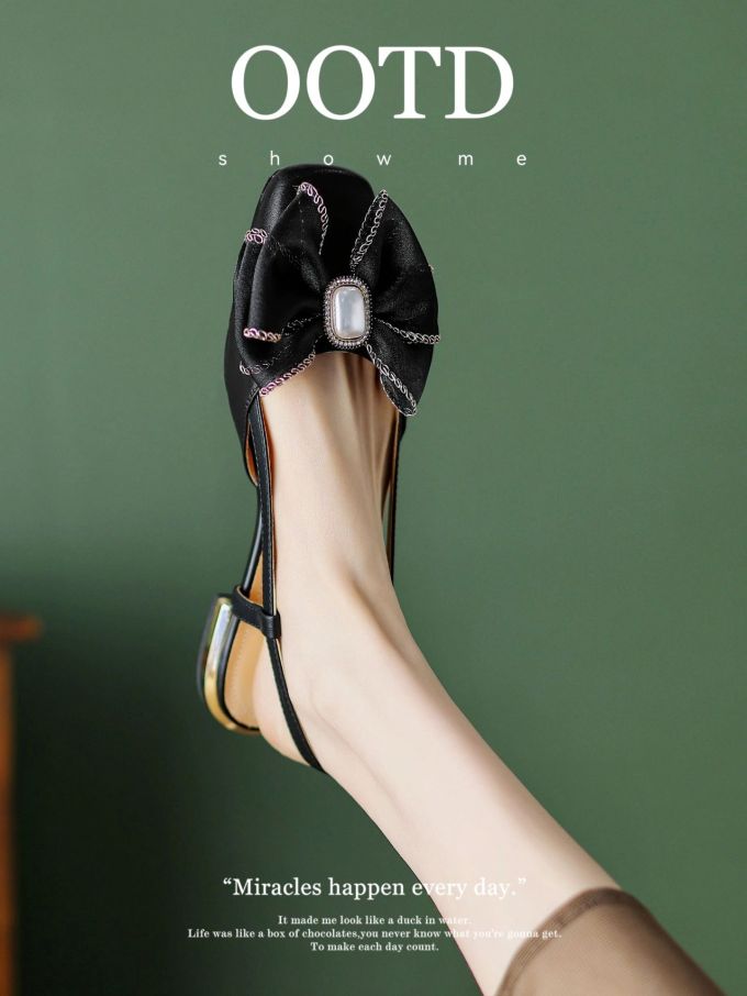 方头 低帮 一脚蹬 浅口鞋 