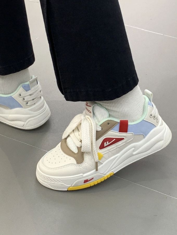 平底 圆头 低帮 系带 深口鞋 皮革 