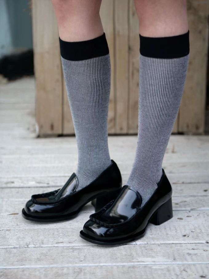 粗跟 中跟 方头 中筒 