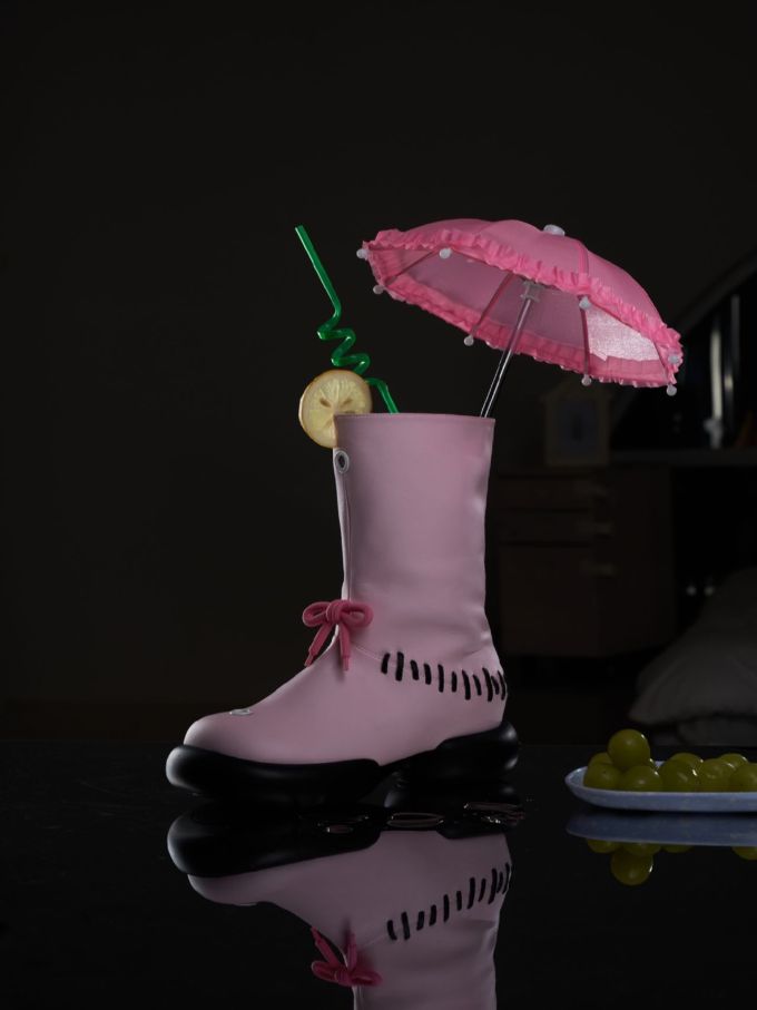 厚底 圆头 低筒 皮革 