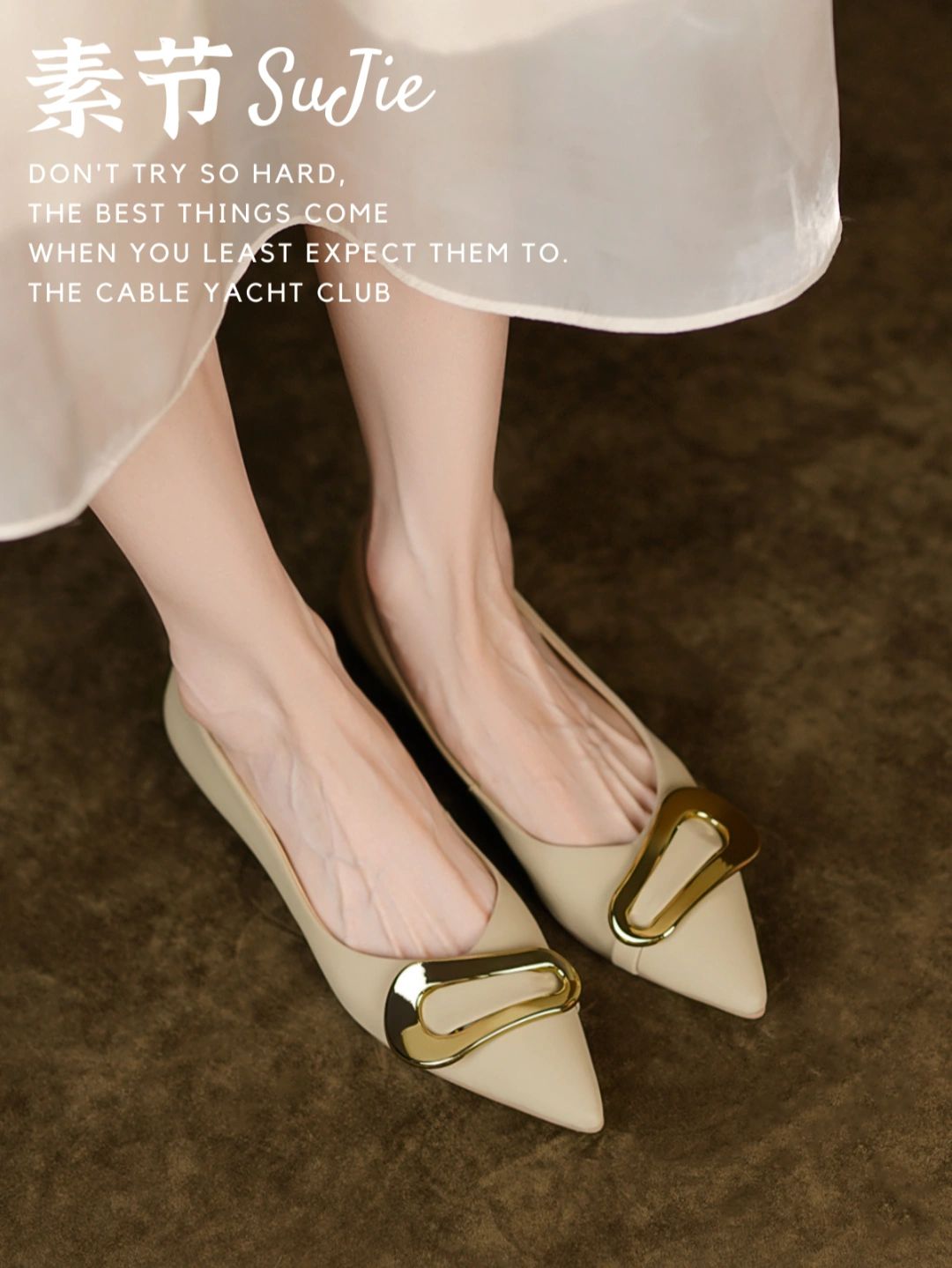 尖头 低帮 一脚蹬 浅口鞋 皮革  - VALI鞋履AI设计主图