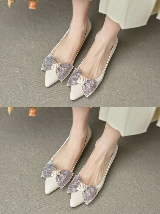 尖头 低帮 一脚蹬 浅口鞋 